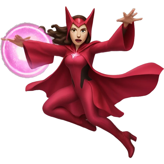 Scarlet witch flying emoji