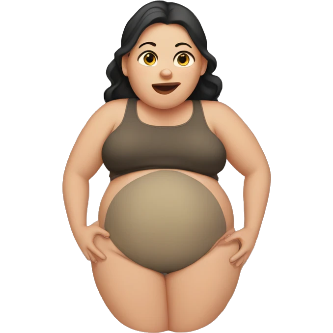 Overweight pregnant  emoji