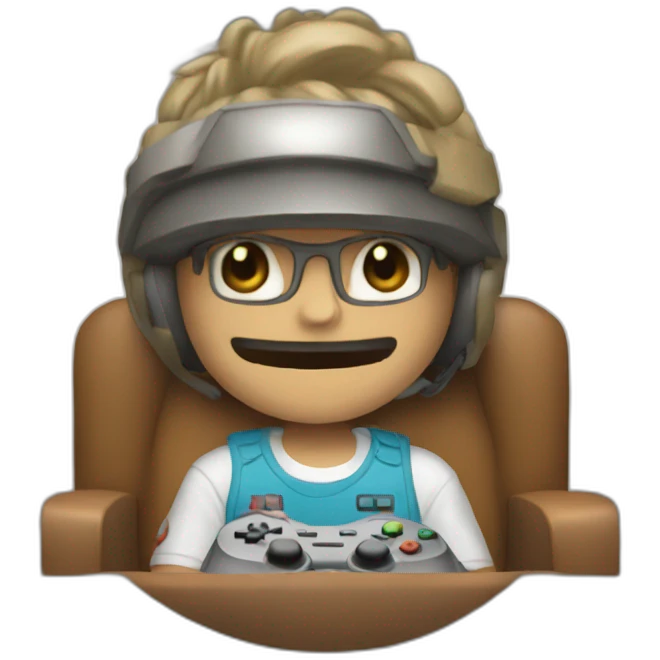 Ponce playing video games emoji