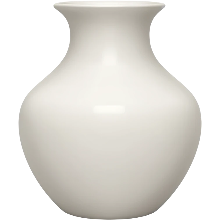 vaso branco sem flores emoji
