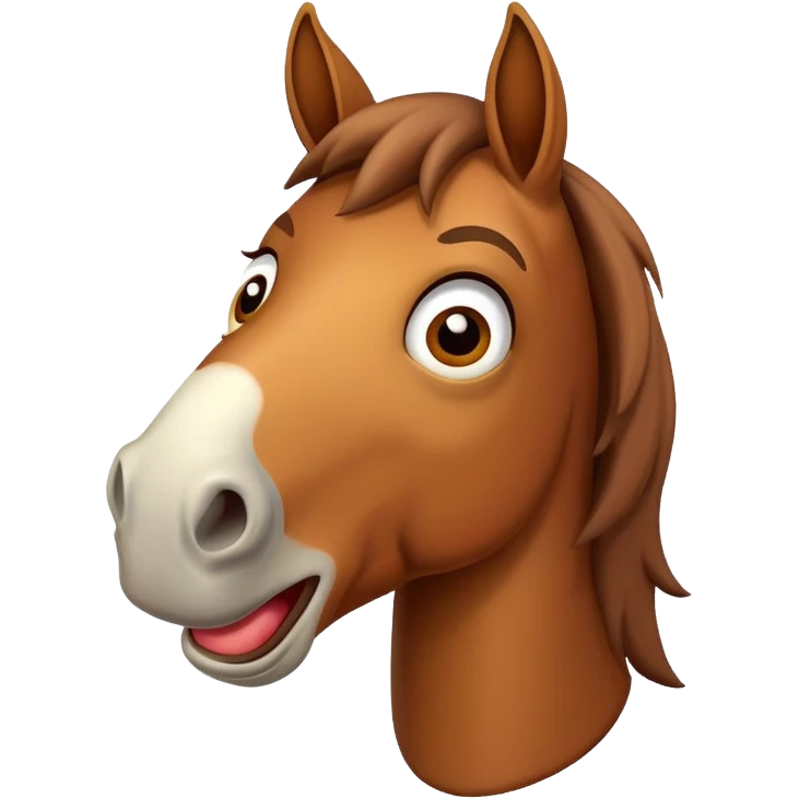funny horse  emoji
