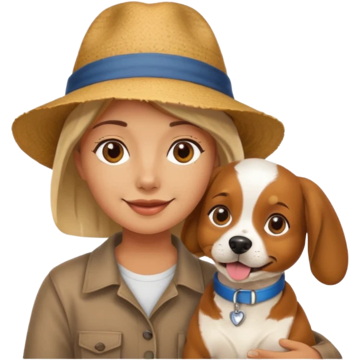 traveler with pet emoji