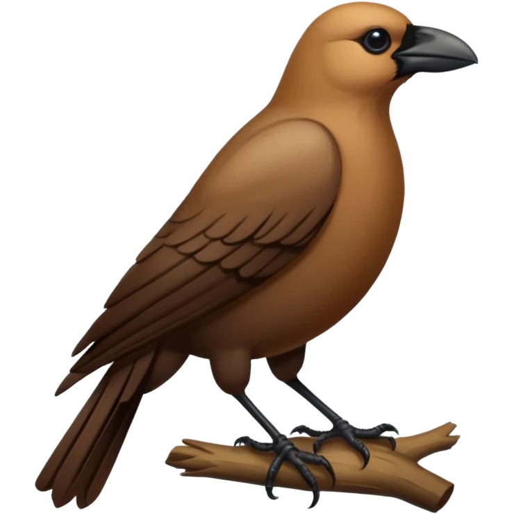 light brown crow  emoji
