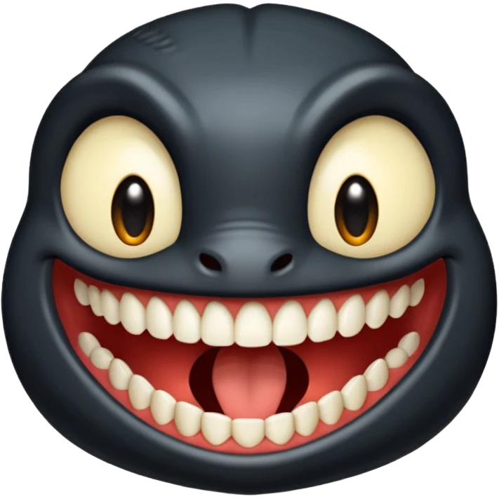 😬➡😬🦷✖️ = 😬🕳️ emoji