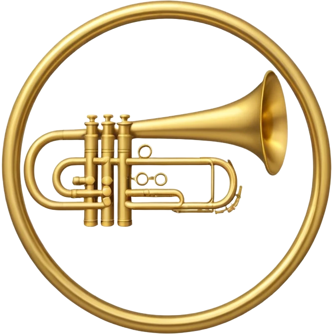 Trombone Inside a circle emoji
