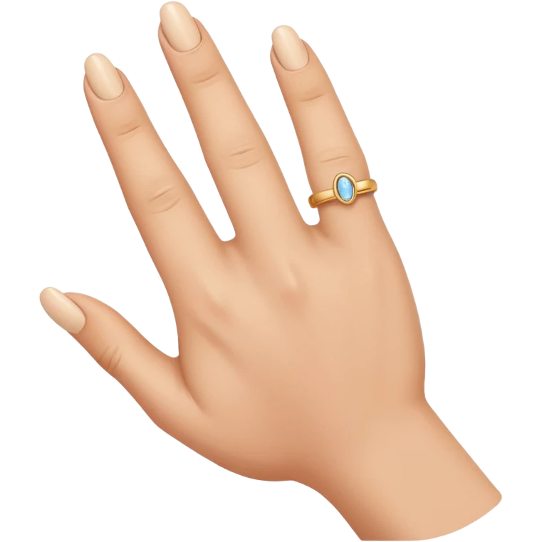 instead of middle make it the ring finger sticking up  emoji