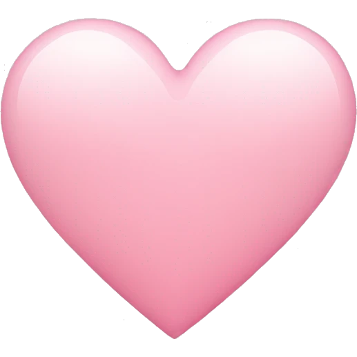 Light pink heart emoji