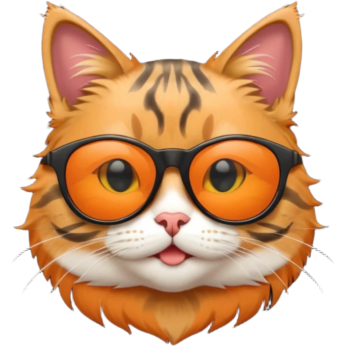 Cat wearing sunglasses emoji