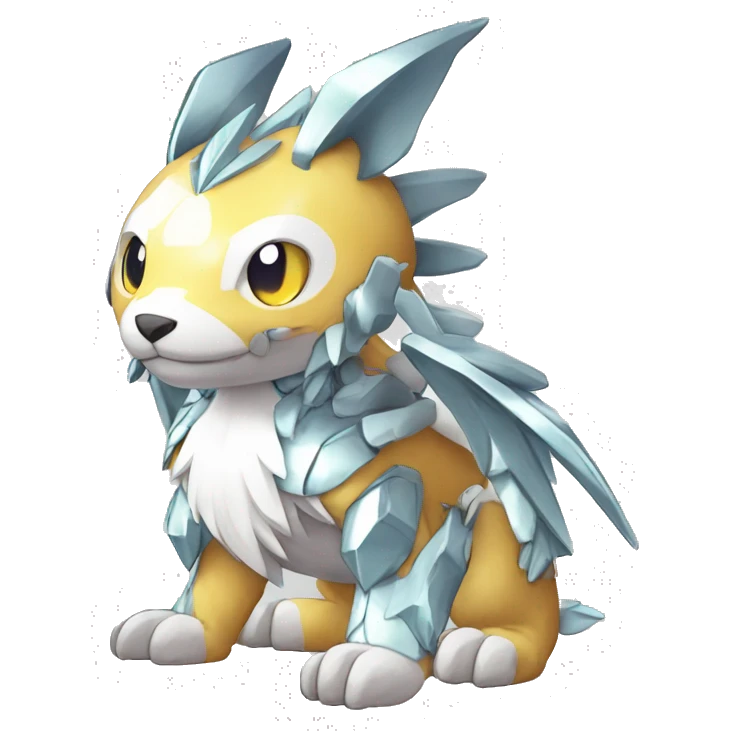 cute kawaii cool edgy shiny Digimon-Fakemon-animal full body emoji