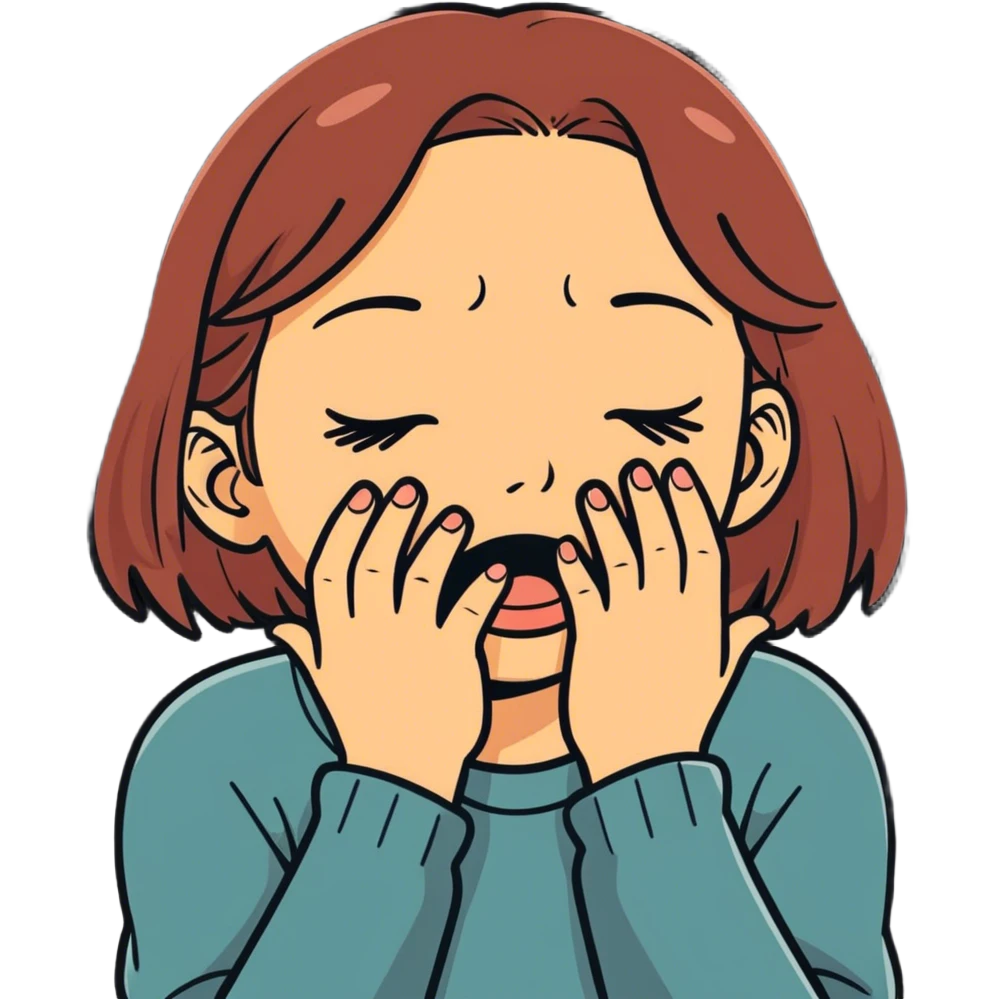girl crying emoji