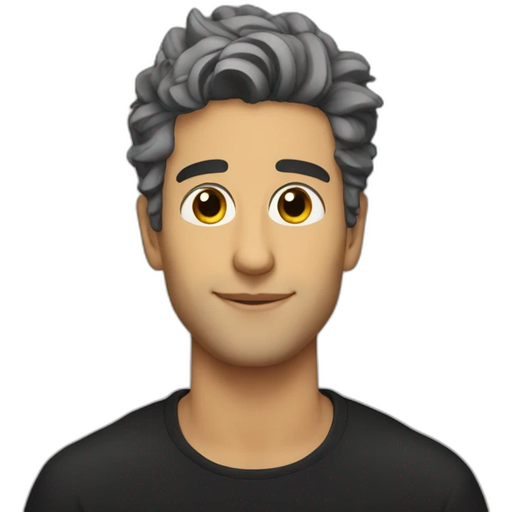 tan france with black hair emoji
