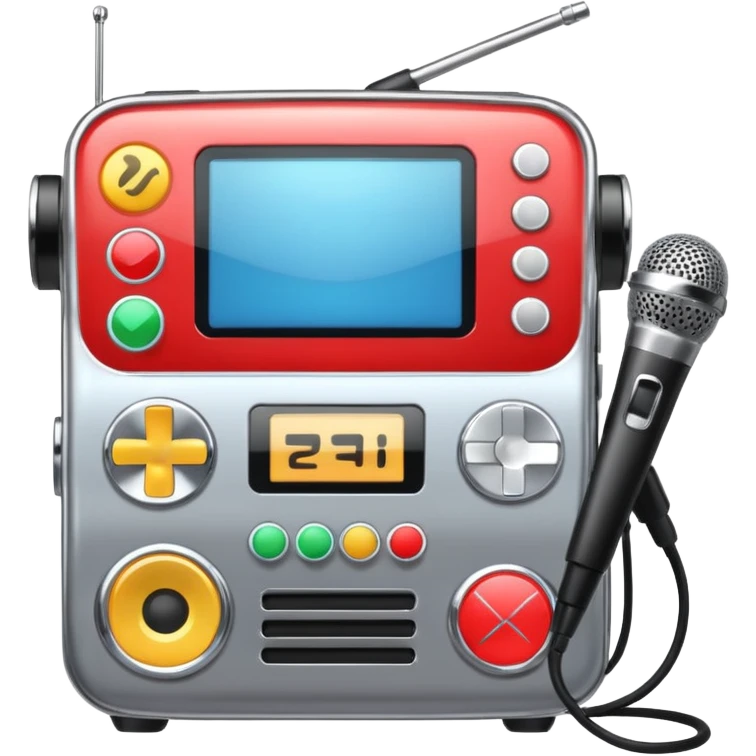 Karaoke machine emoji