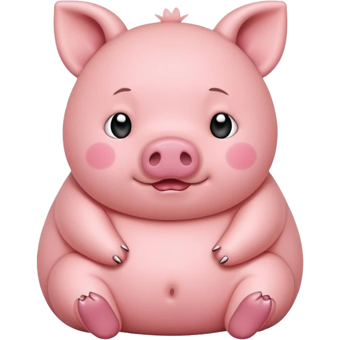 Pink piggy emoji
