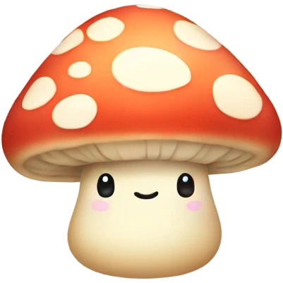 kawaii mushroom emoji
