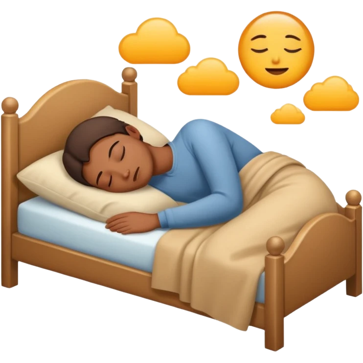 sleeping on the bed emoji