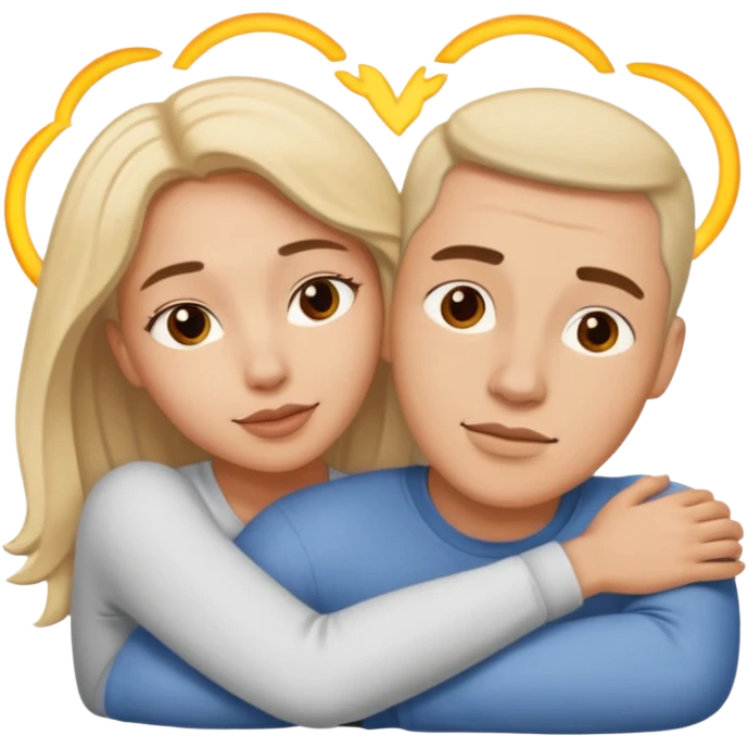 Naked man and woman laying together emoji
