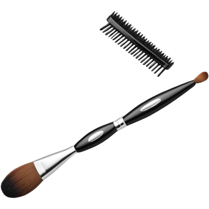 lash and brows done with a eyebrow brush without a women emoji