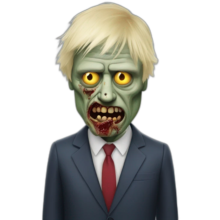 Zombie Boris Johnson emoji