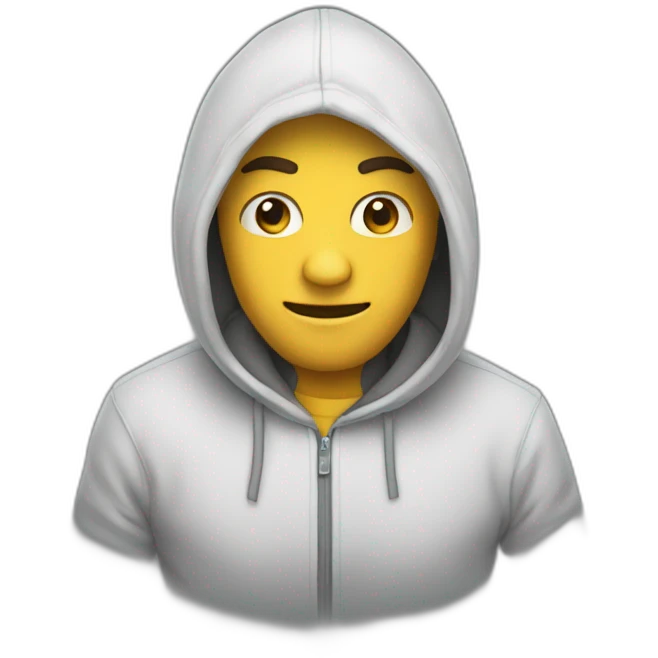 Homme capuche emoji