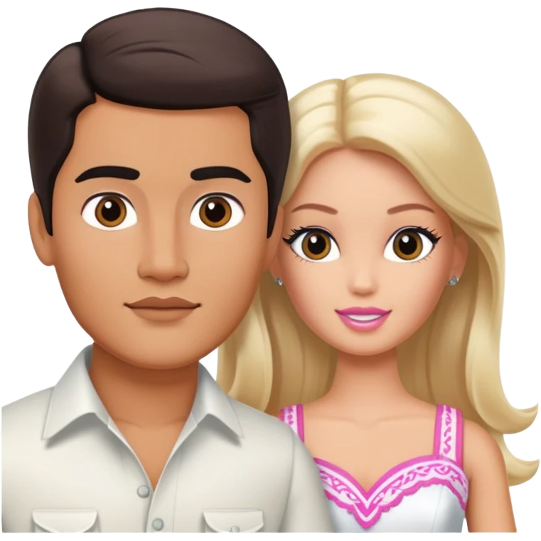 Mexican ken and white barbie emoji