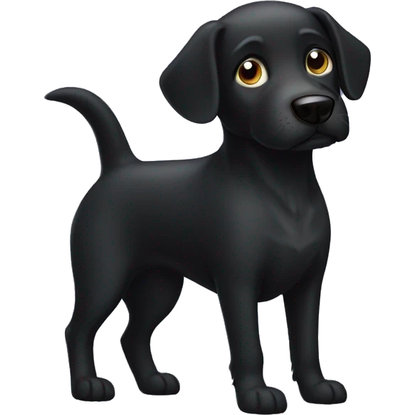 Black dog emoji