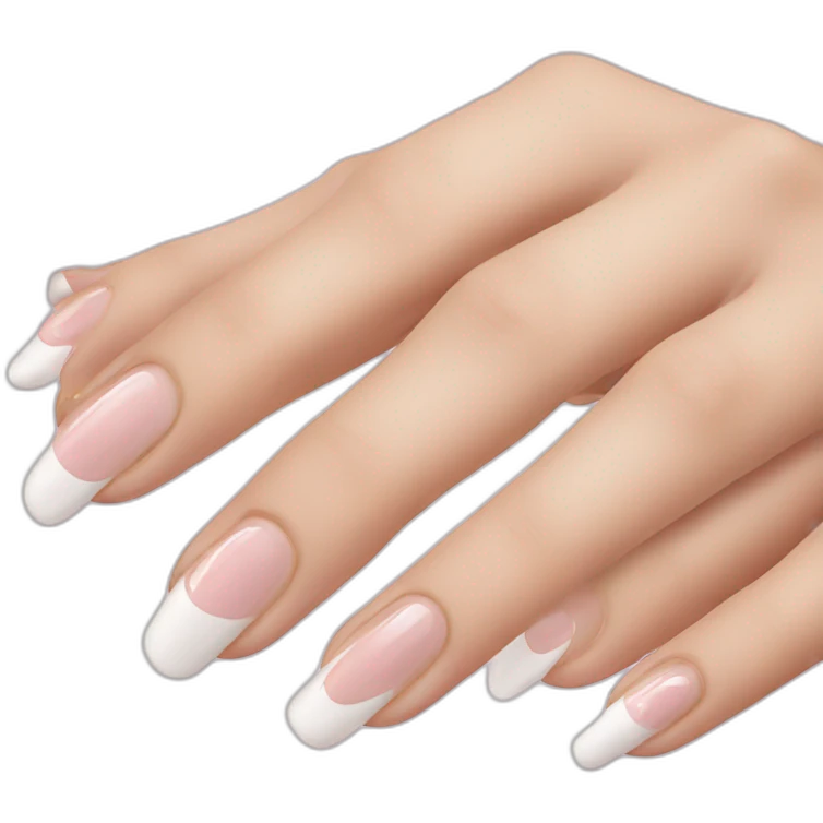 French hand manicure emoji