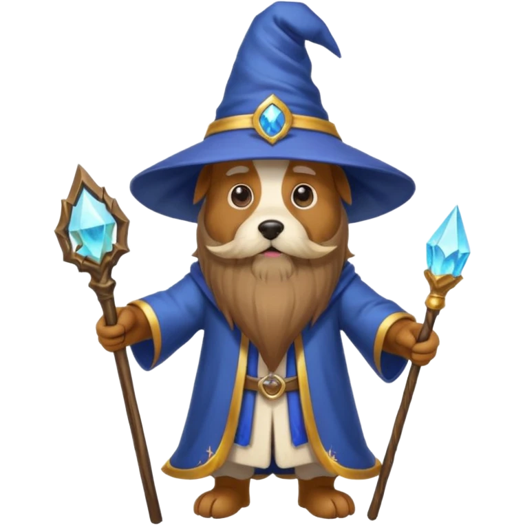 Dog wizard emoji