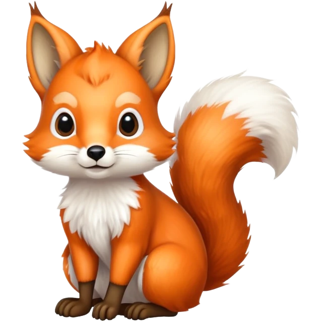 cute fox squirrel emoji