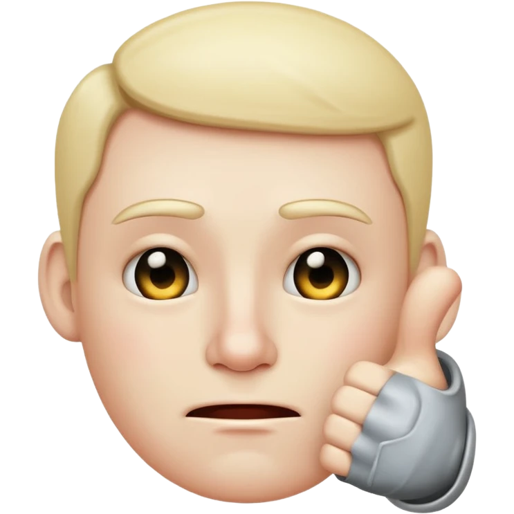 Sad face with a thumbs up emoji
