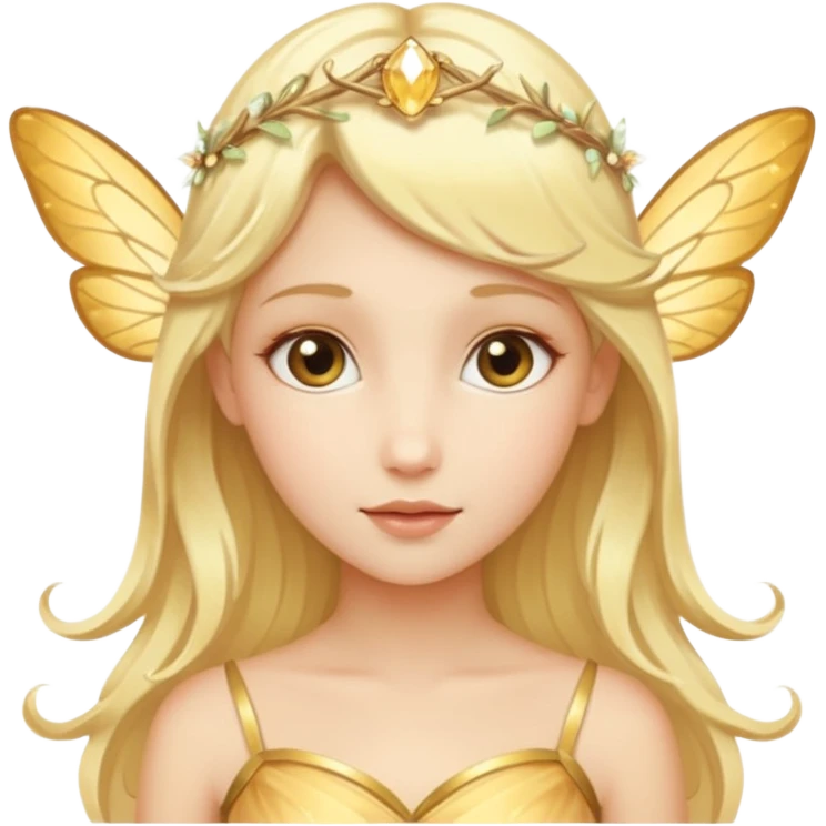 Golden fairy emoji