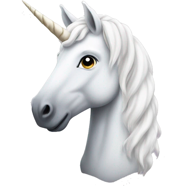 White unicorn emoji