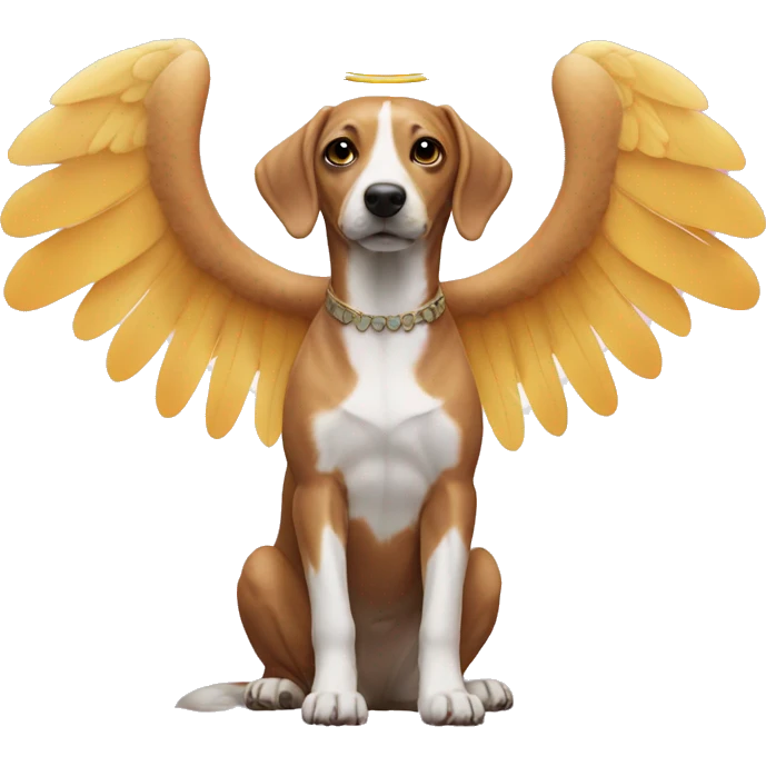 Dashaund with angel wings  emoji