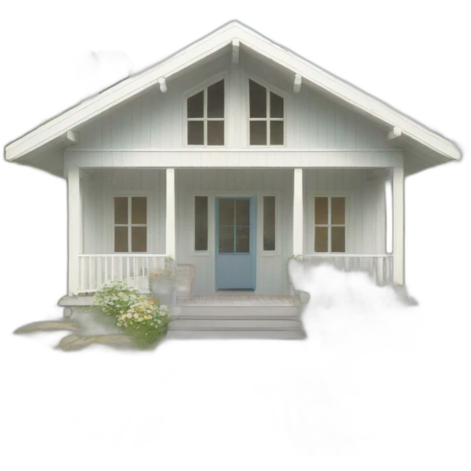 scandinavian modern summer house front emoji