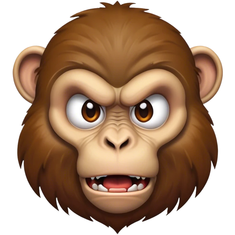 Mad monkey emoji