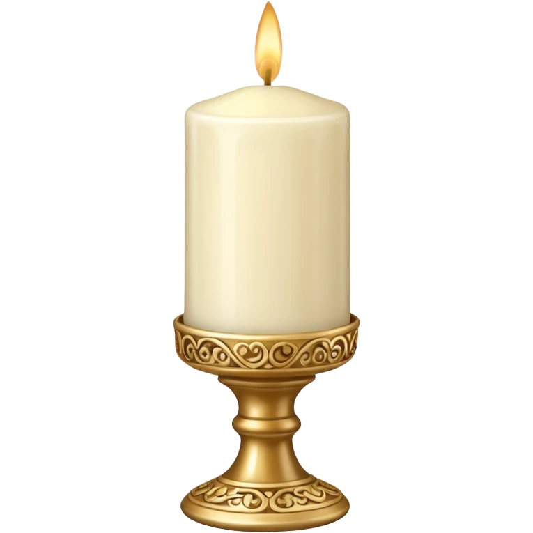 Decorative Wax Candle emoji