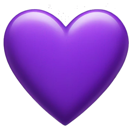 purple heart emoji