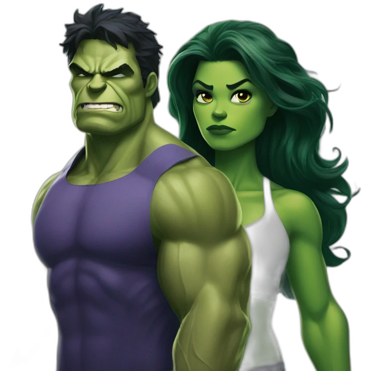 She Hulk and hulk emoji