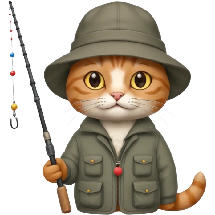 cat fisherman emoji