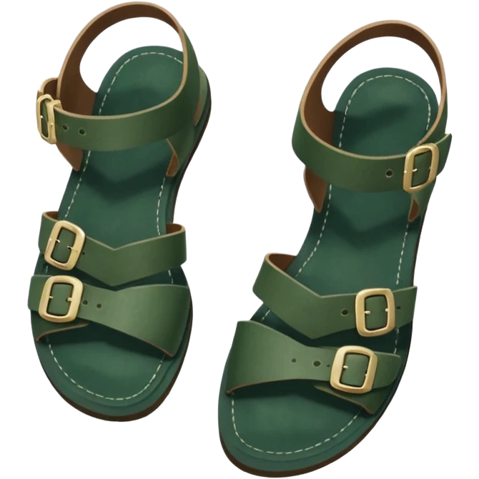 dark green sandals emoji