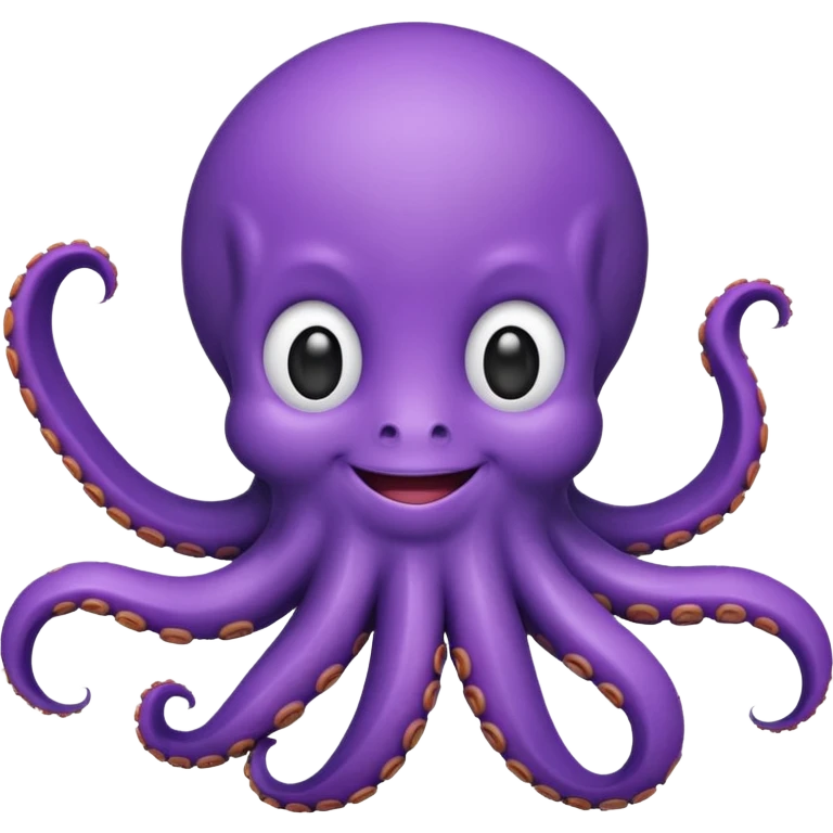 octopus, apple emoji style emoji