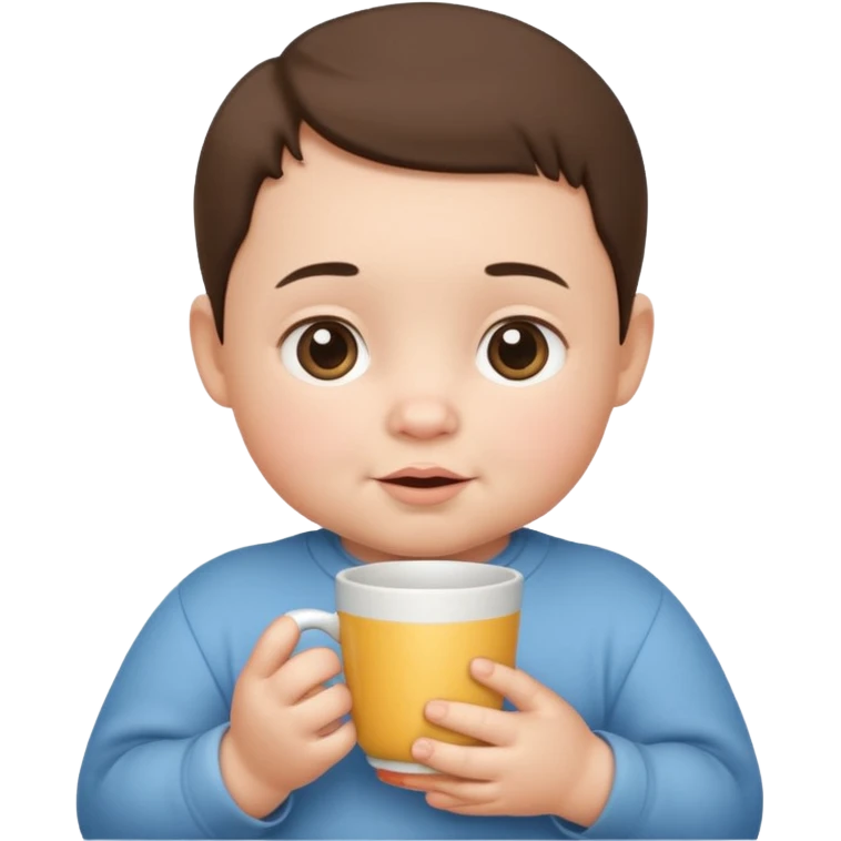 Babie Holding Cups emoji
