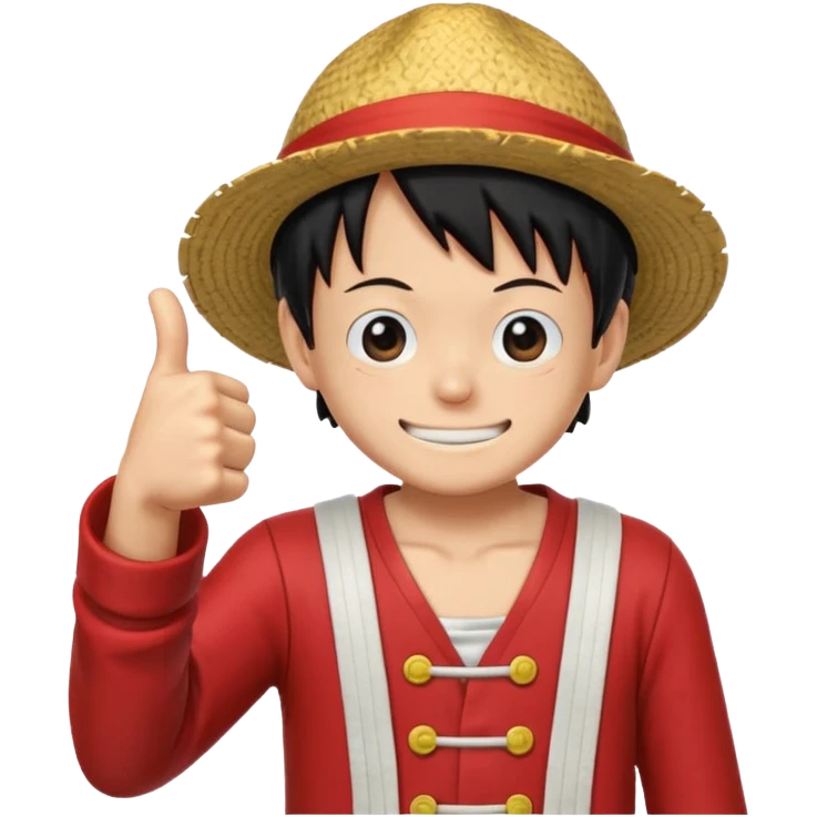 luffy giving a thumbs up in joyboy style emoji