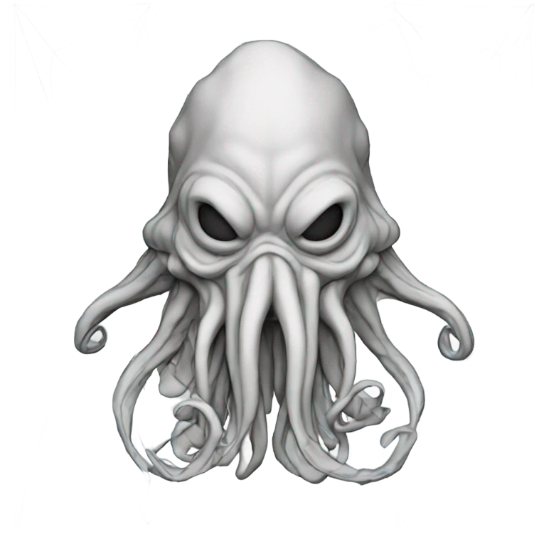 Cthulhu wireframe topology emoji