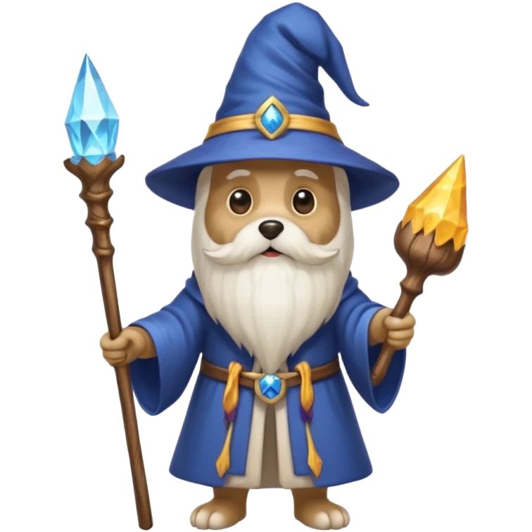 Dog wizard emoji