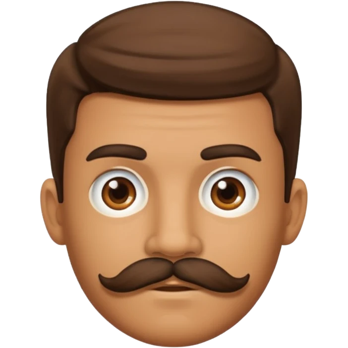 mustache boy,Big mustache. emoji