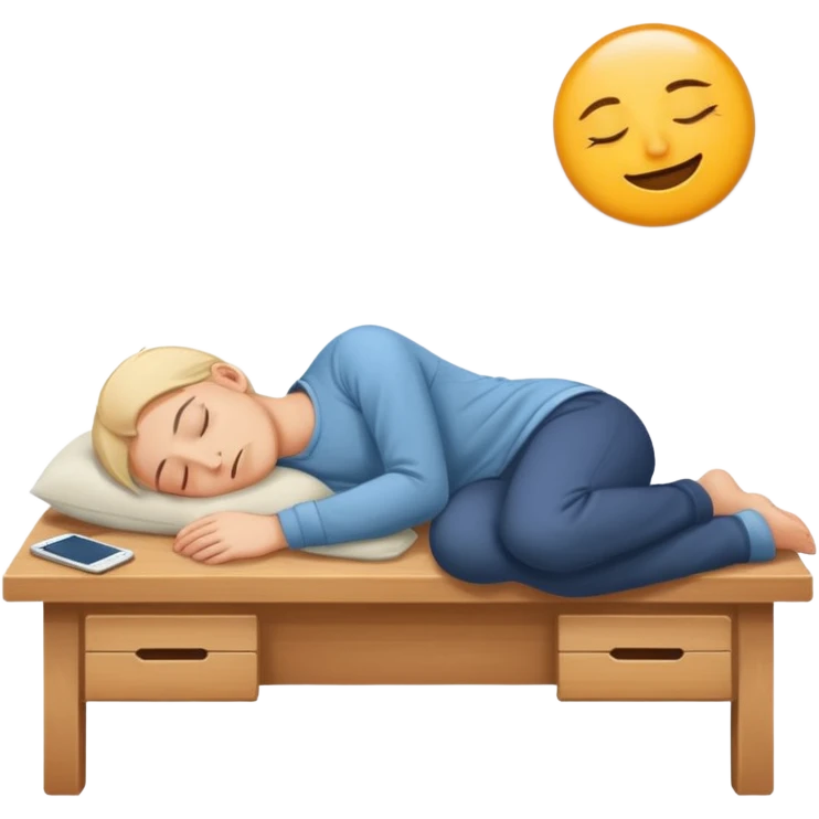 fell asleep on desk emoji