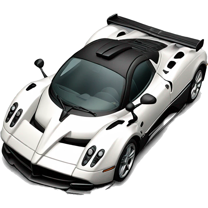 Pagani car with full carbon fit emoji