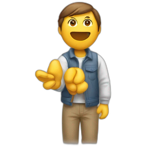chat dans une main emoji