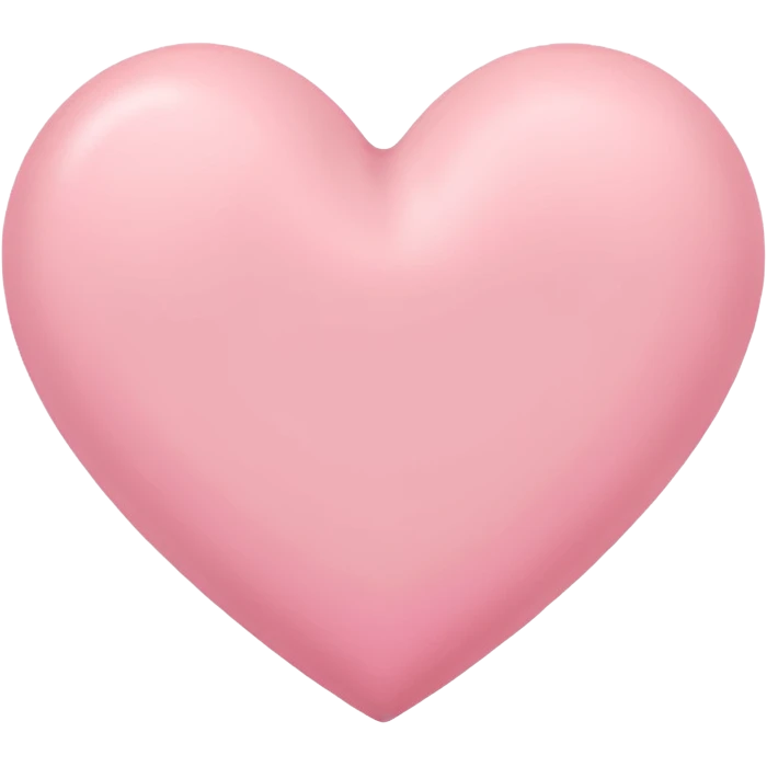 Pink pastel heart emoji