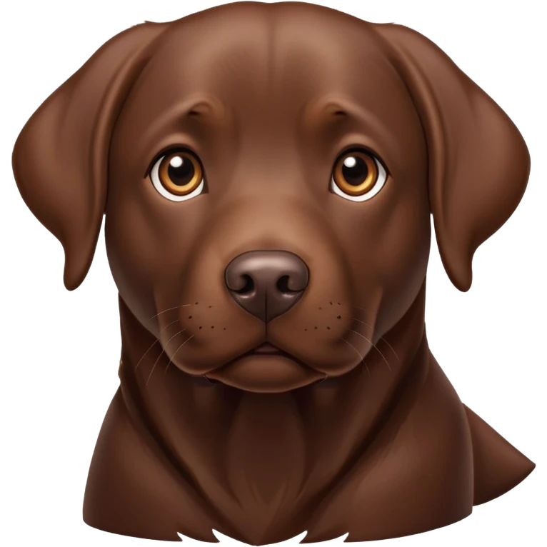 Chocolate Labrador  emoji